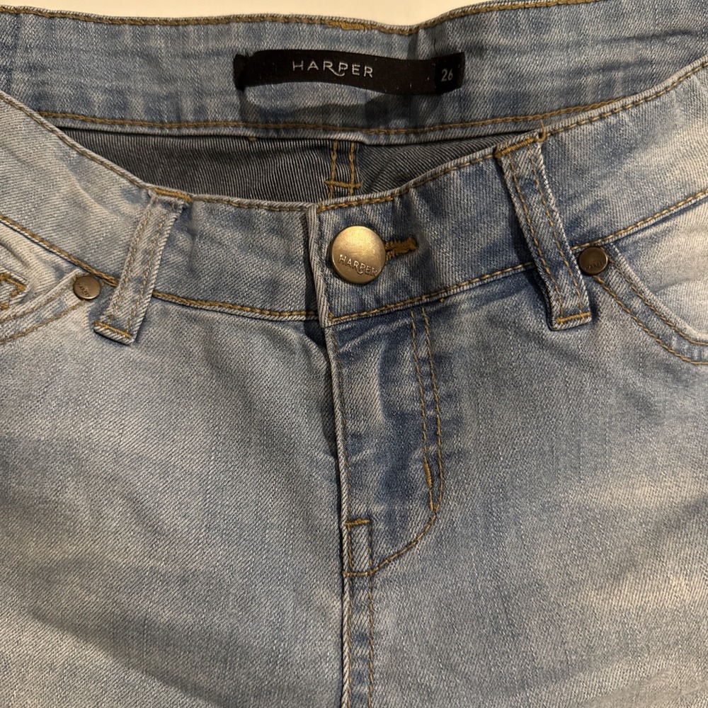 Harper Denim Women’s Skinny Sunbleached Blue Jeans Size 26
